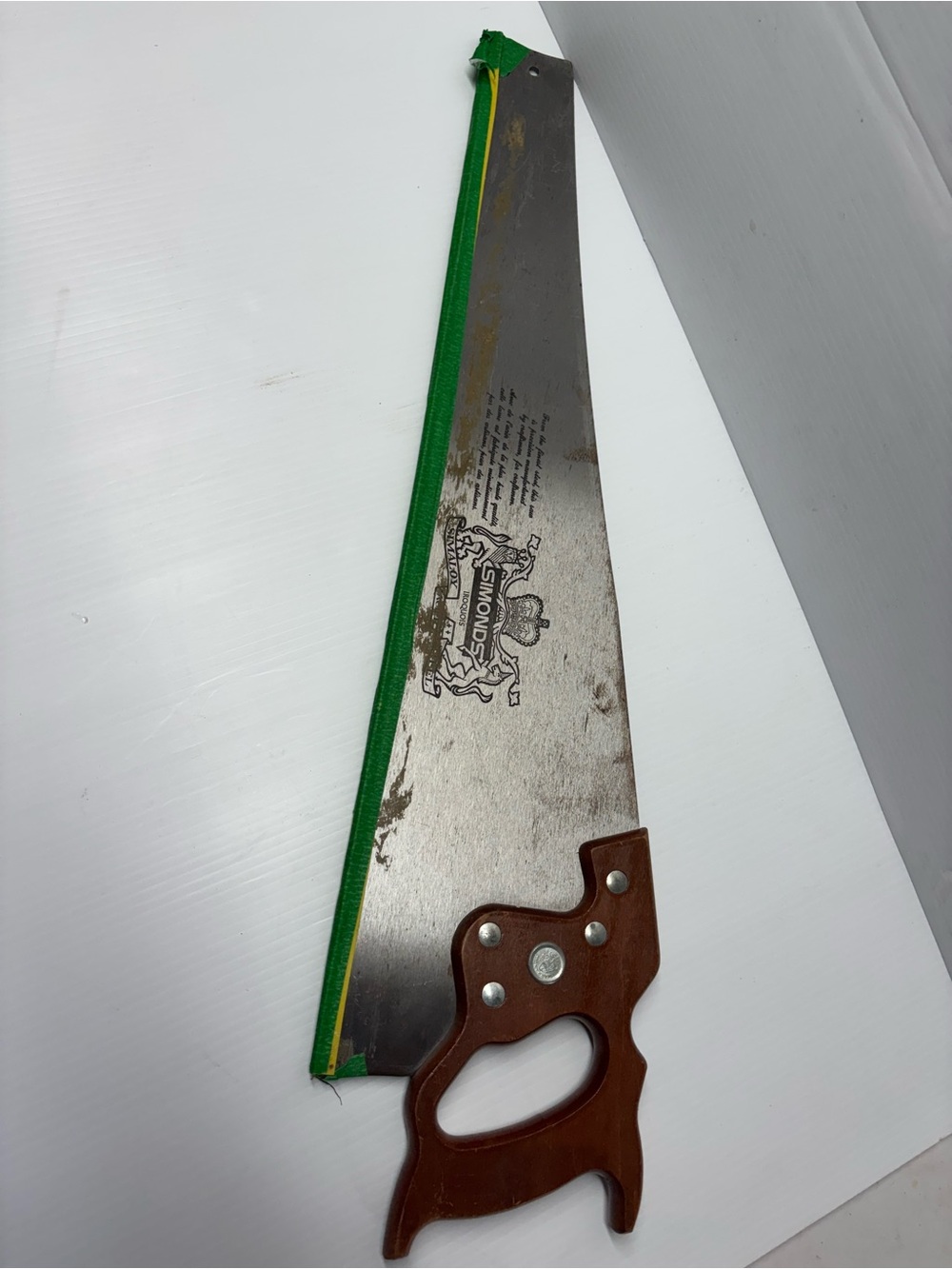 Vintage Handsaw with Wooden Handle Simonds Iroquois vintage tools